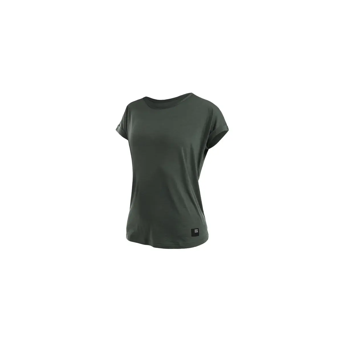 T-shirt technique femme Sensor Merino Air Traveller Olive green