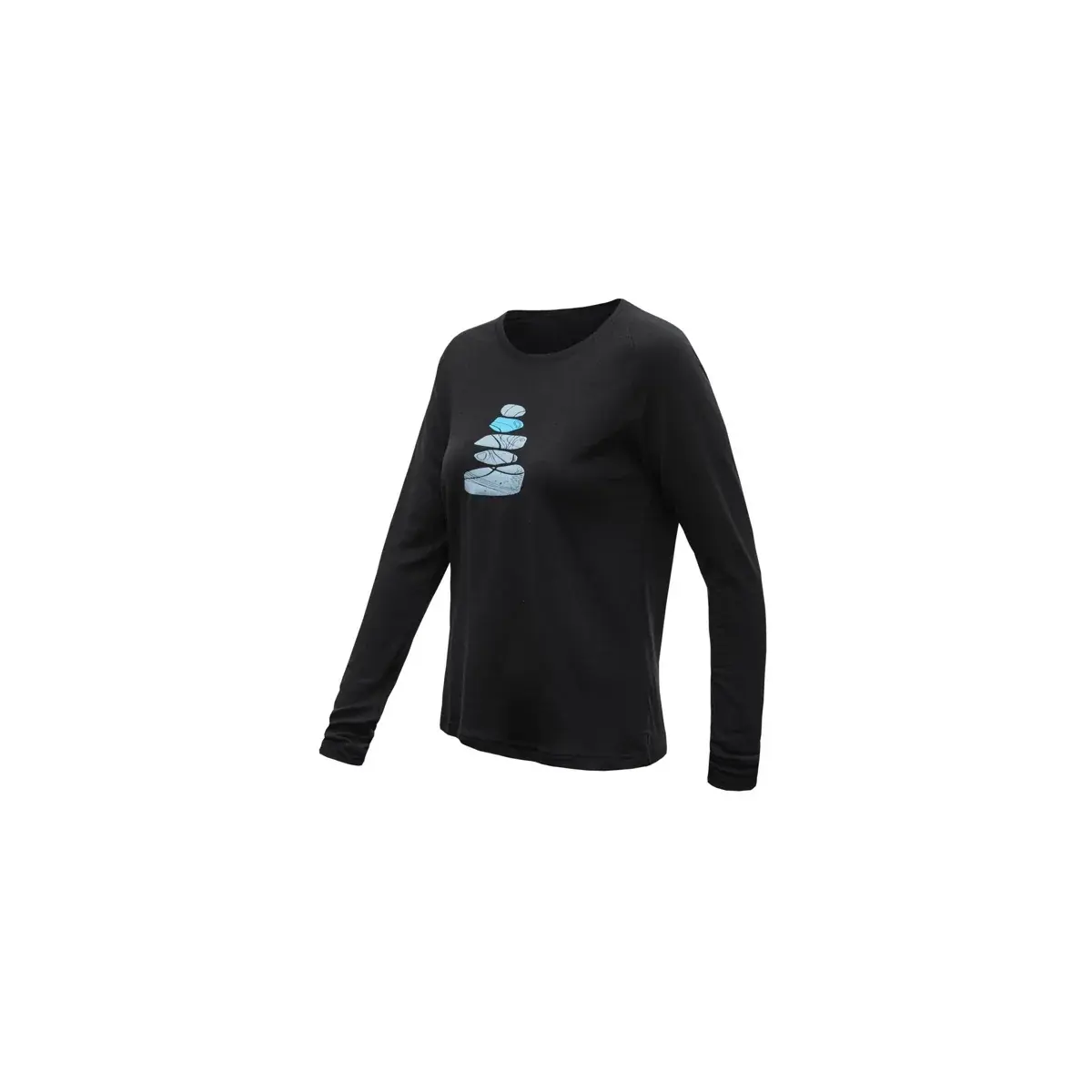 Sensor T-shirt technique femme Sensor Merino Blend Stone noir