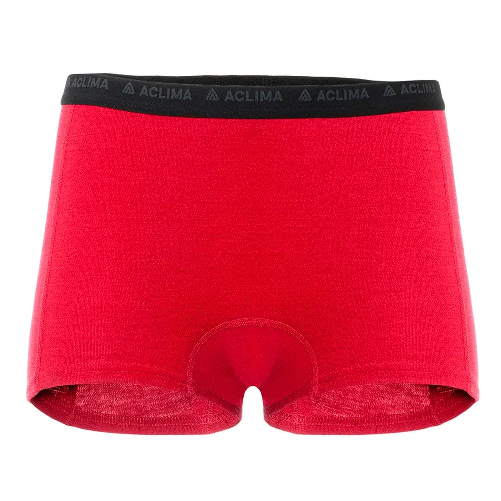 Aclima Culotte femme Aclima WarmWool Boxer shorts jester red