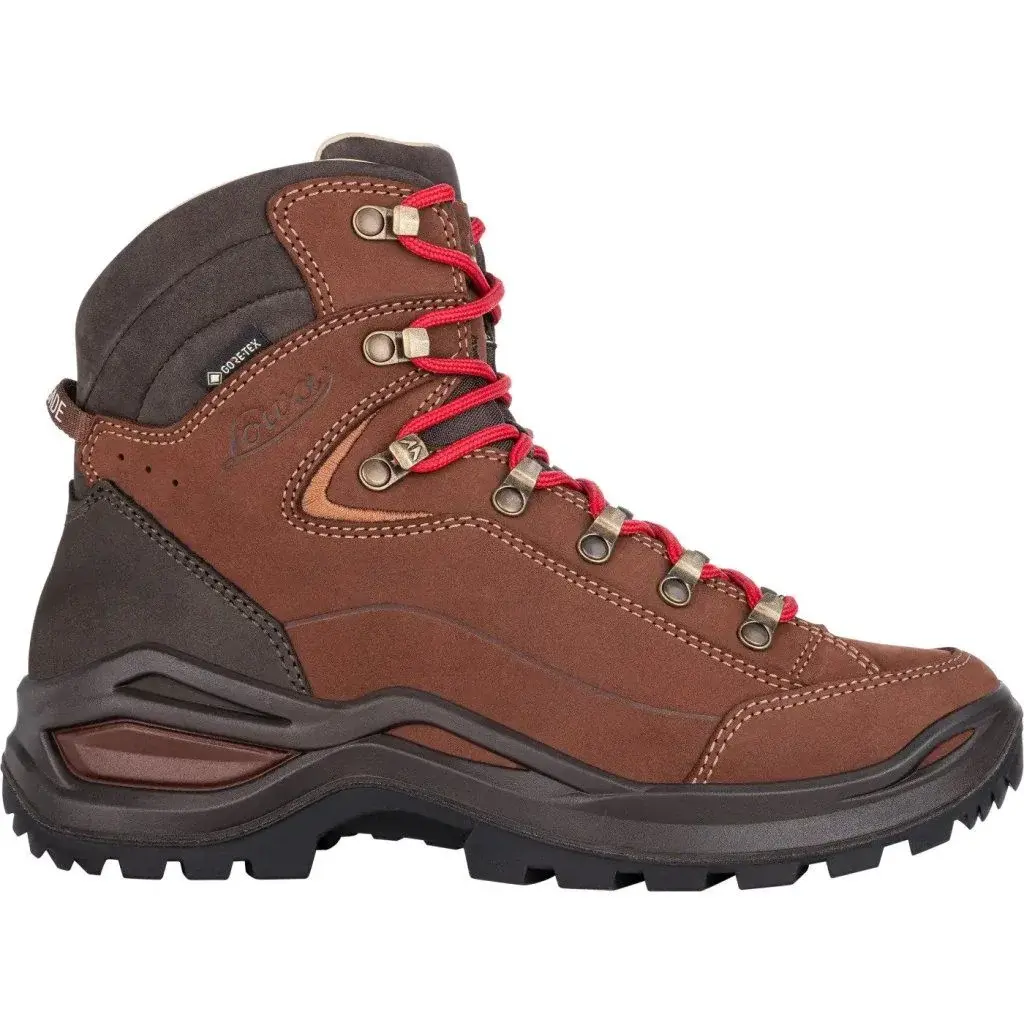 Lowa Chaussures montantes femme Lowa RENEGADE 100 GTX MID Ws acajou/red