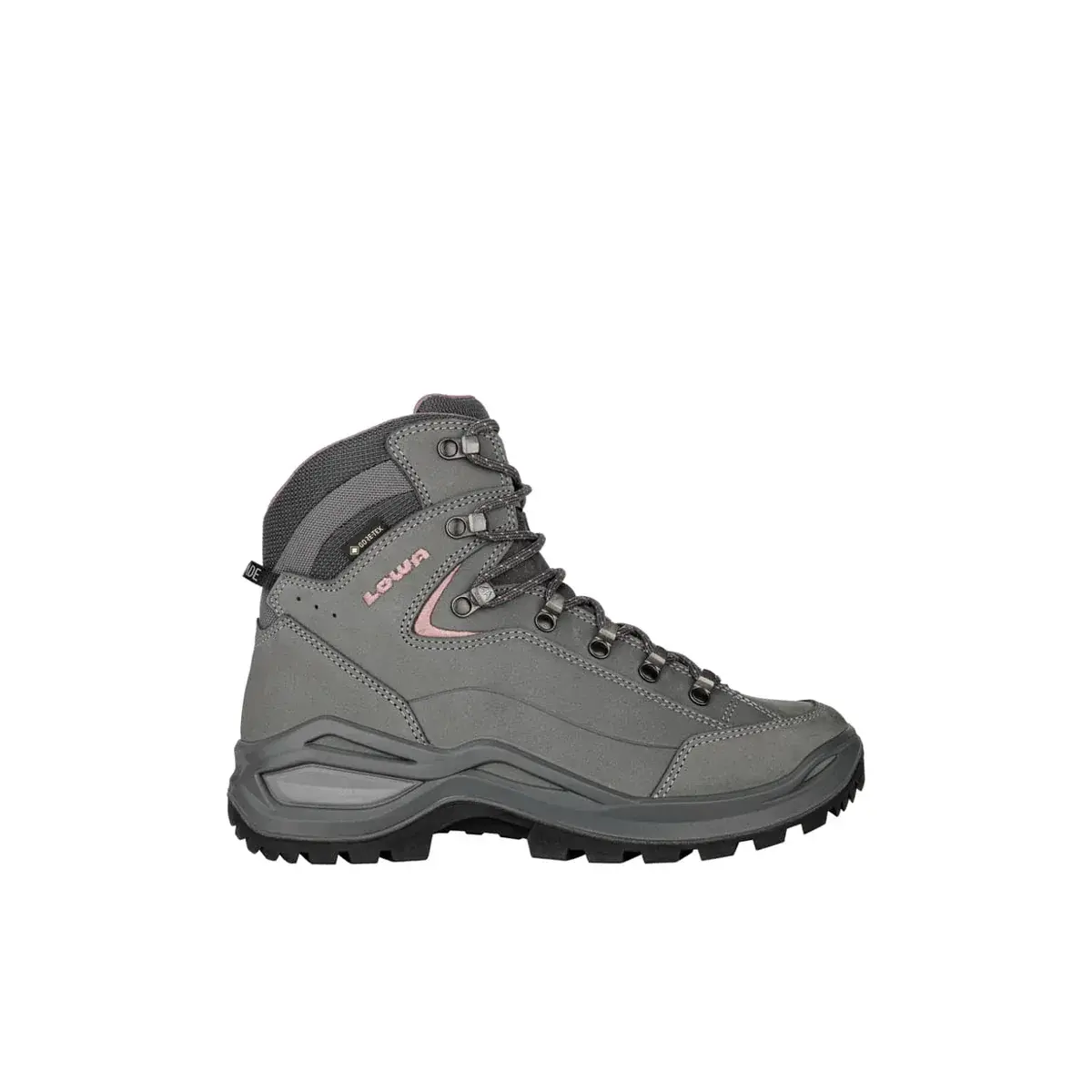 Chaussures de randonnée montantes femme Lowa Renegade EVO GTX LO W graphite rose