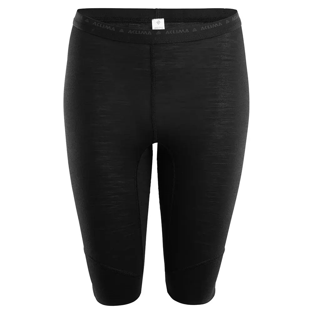 Aclima Short femme Aclima LightWool Shorts Long Woman jet black
