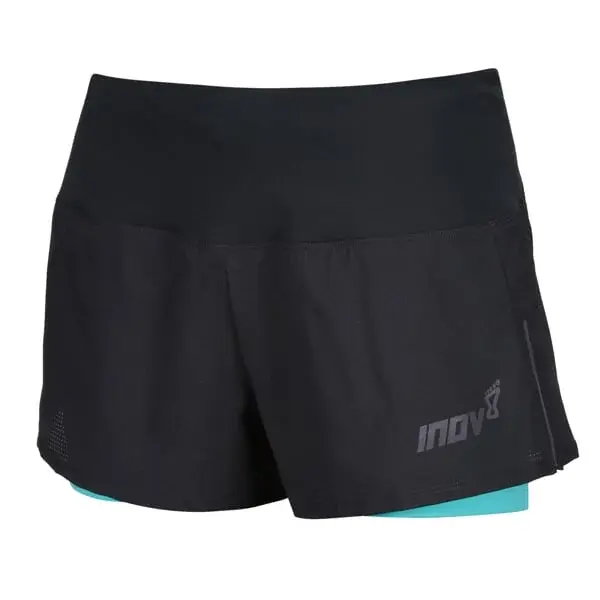 Inov8 Short de running femme Inov8 Trailfly Ultra 3" 2in1 Short W black/teal