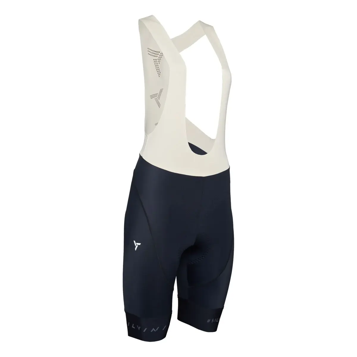 Silvini Short femme Silvini à bretelles WP2629 Suela Bib black-cream