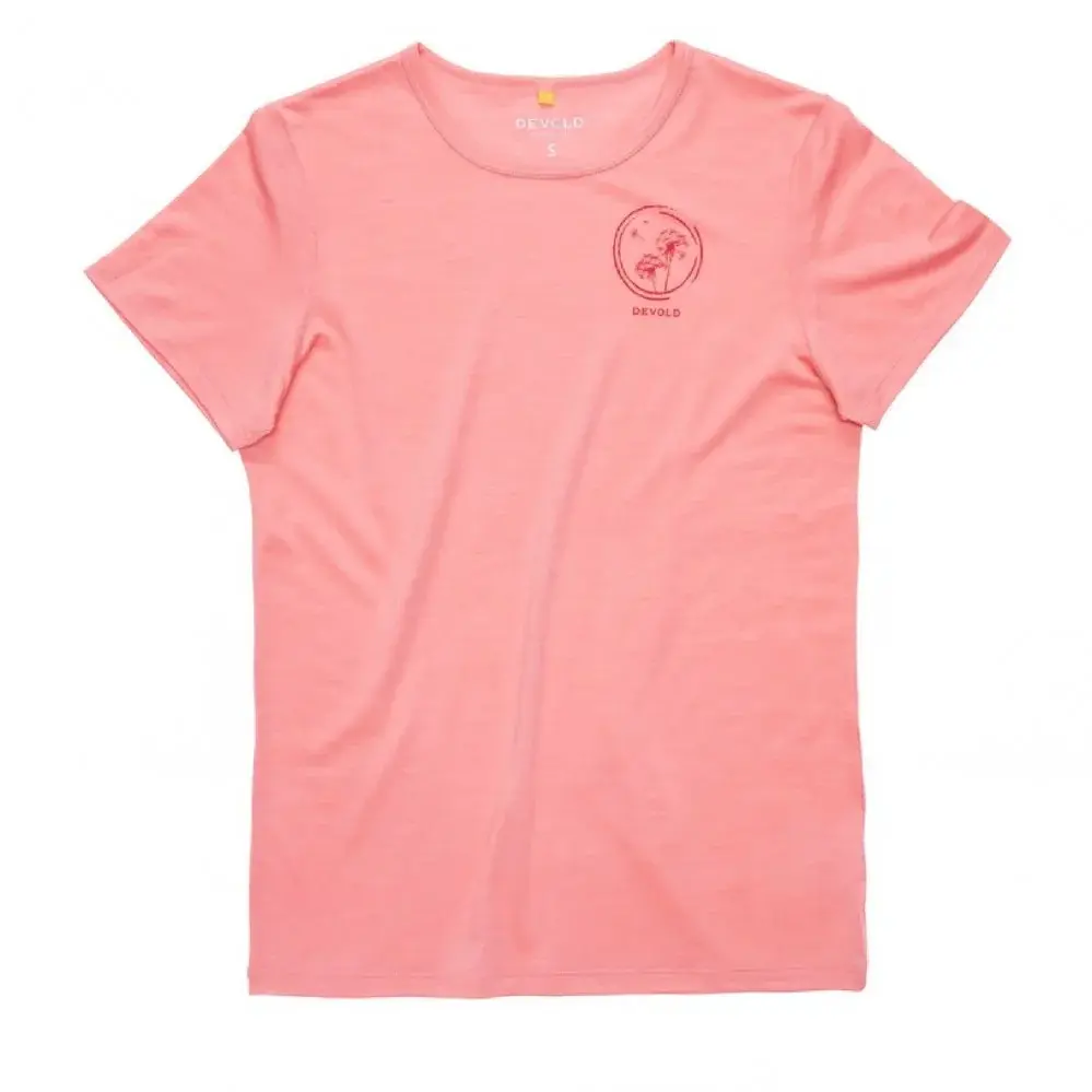 Devold T-shirt Merino femme Devold Active "Spring" Tee WMN apricot