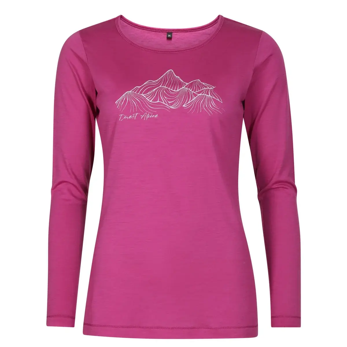 T-shirt Merino femme Direct Alpine FURRY LONG LADY orchid (Sillent hills)