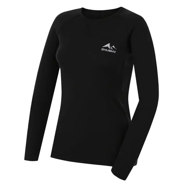 T-shirt Merino femme Husky MERTEE L black, taille