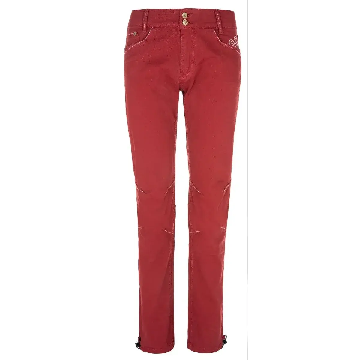 Pantalon outdoor femme Kilpi DANNY-W rouge foncé