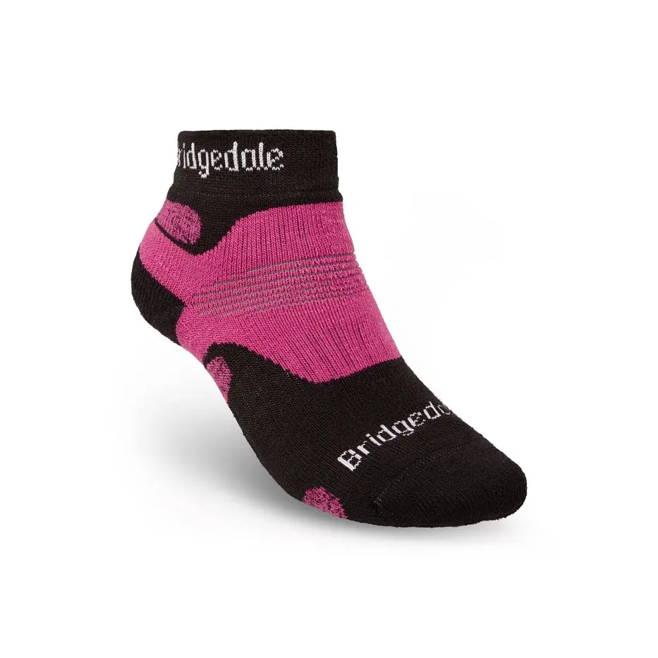 Bridgedale Chaussettes femme Bridgedale Hike Midweight Performance Ankle Black/Pink