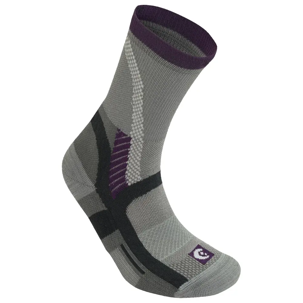 Lorpen Chaussettes femme Lorpen T3 Light Hiker ECO GREY/PLUM