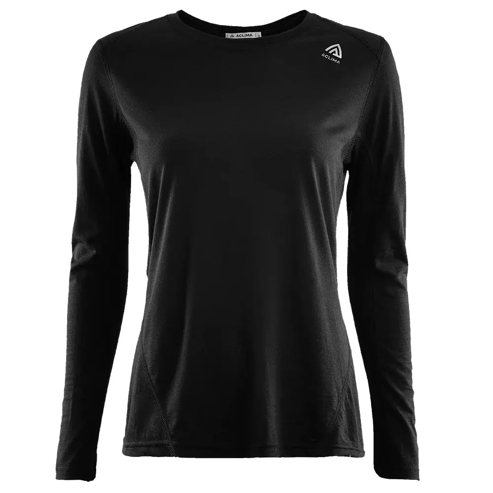 Aclima T-shirt thermique femme Aclima LightWool Sports Shirt jet black