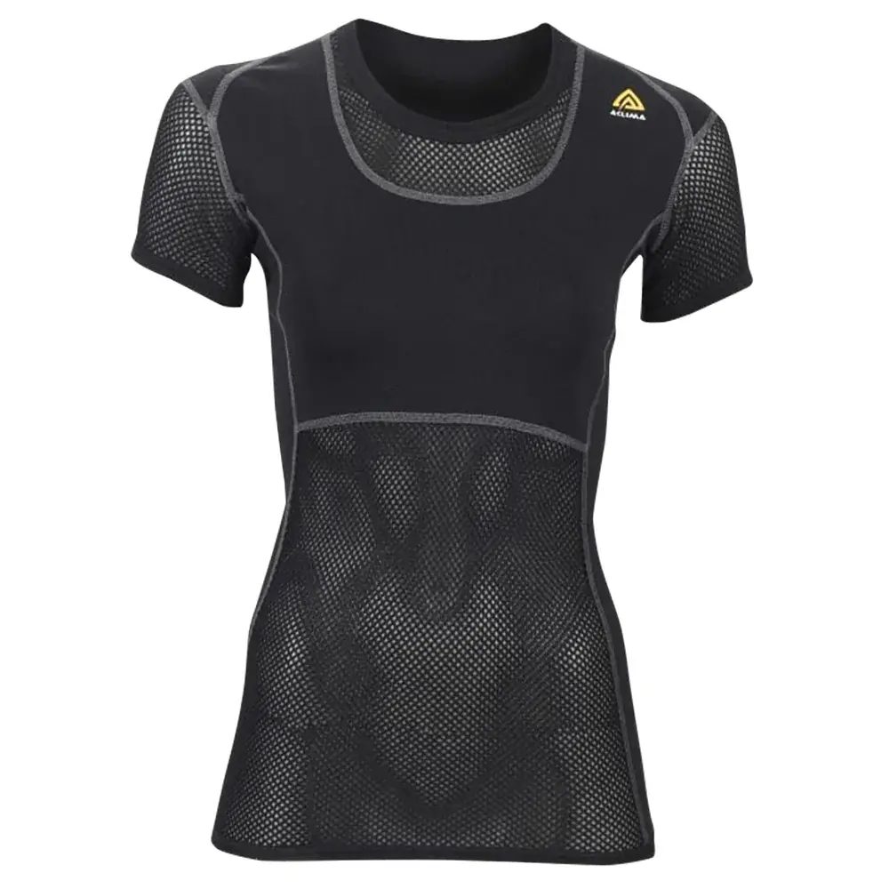 Aclima T-shirt thermique femme Aclima WoolNet T-Shirt jet black