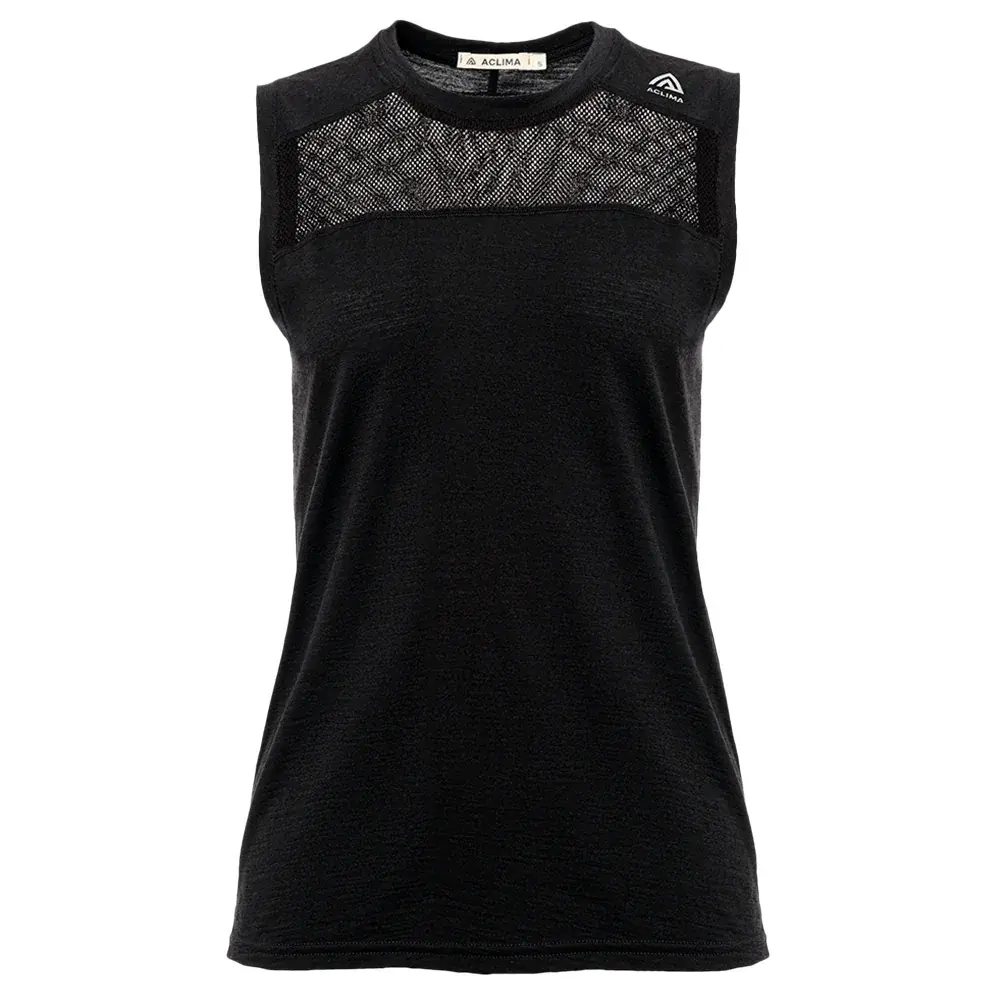 Aclima Débardeur femme Aclima LightWool Sports Singlet jet black