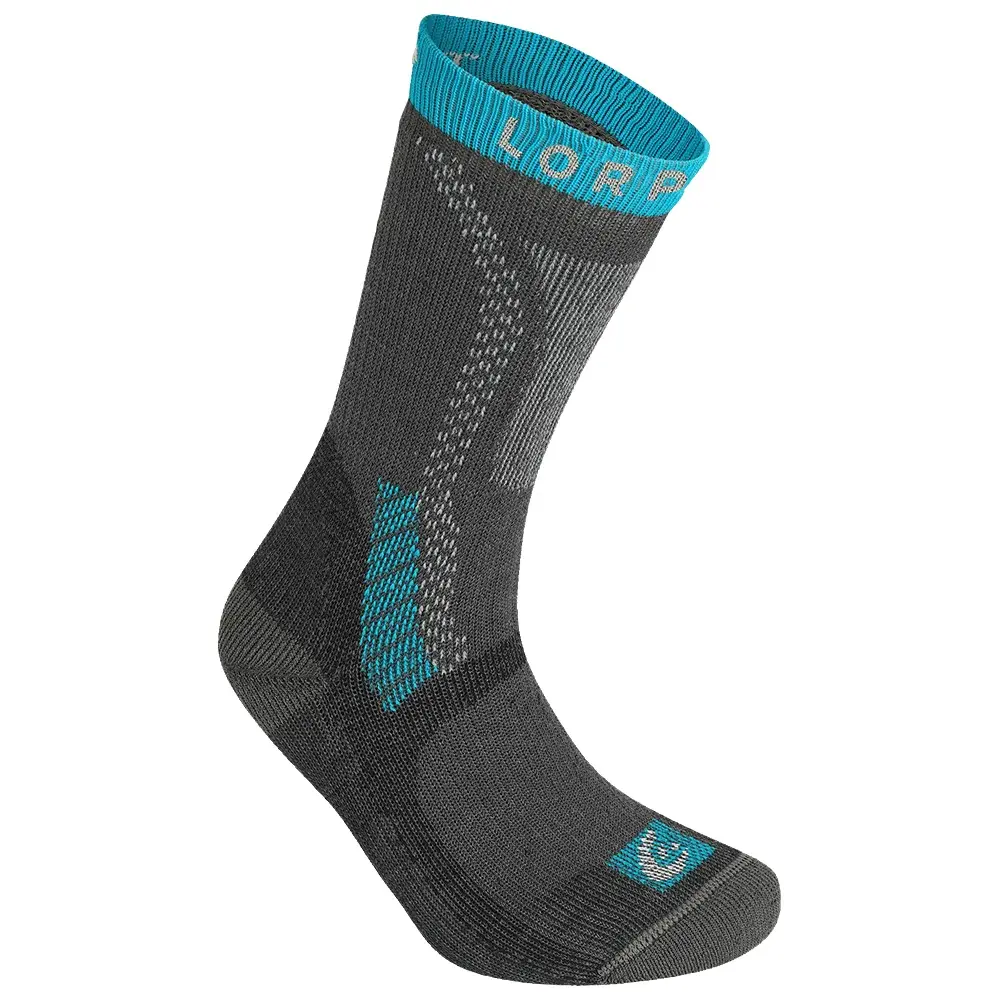Lorpen Chaussettes de trekking femme Lorpen Heavy Trekker Eco CHARCOAL/BLUE