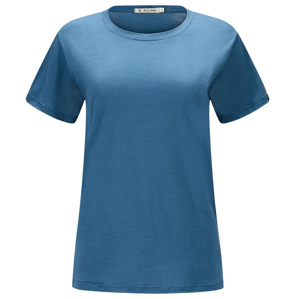 Aclima T-shirt femme Aclima LightWool Classic blue fusion