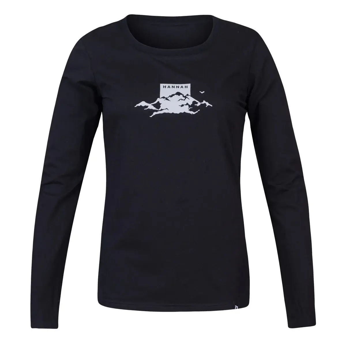 T-shirt femme Hannah Elara manches longues Anthracite (white)