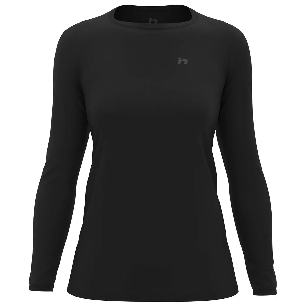 T-shirt technique femme Hannah Leslie L/S anthracite