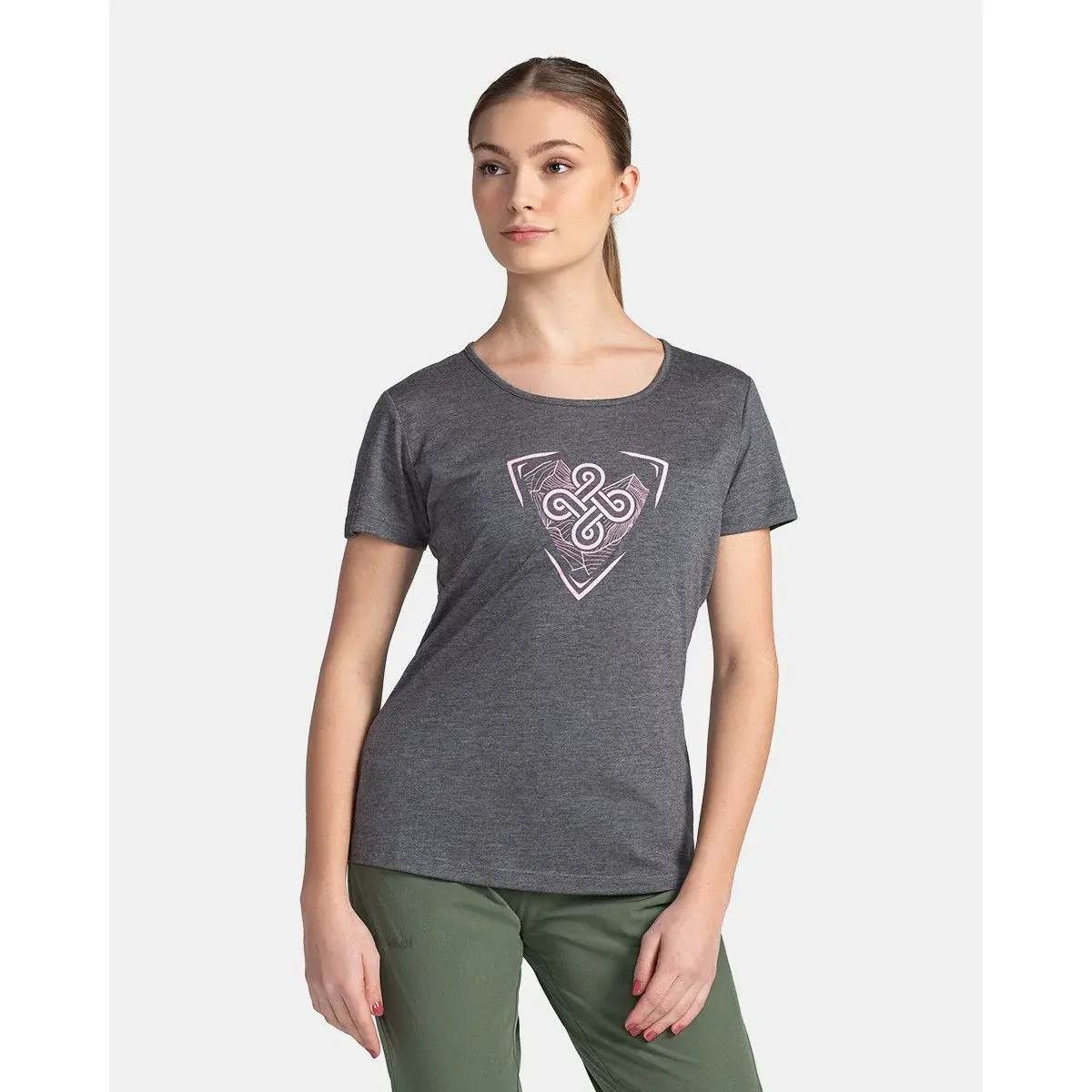 Kilpi T-shirt femme Kilpi Garove-W gris foncé