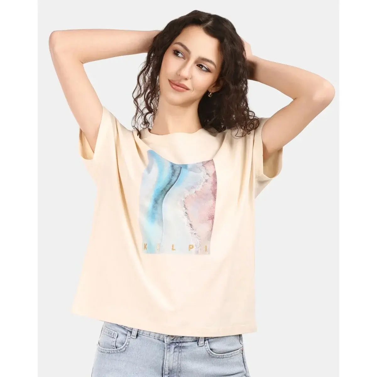 T-shirt femme Kilpi JERSIE-W beige