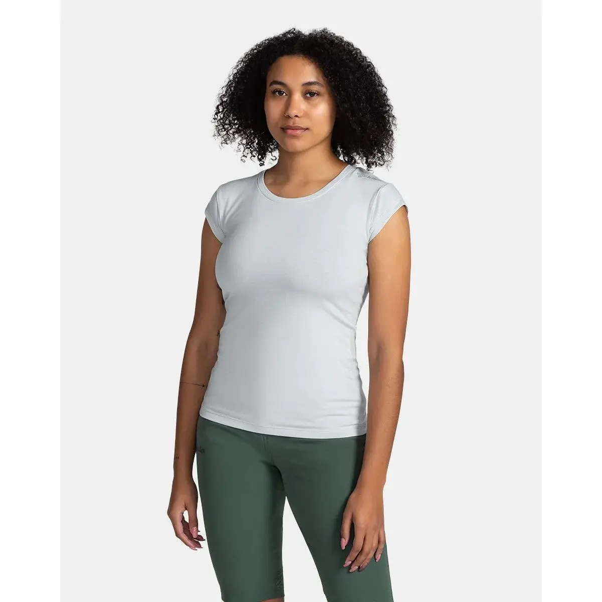 Kilpi T-shirt en coton femme Kilpi Promo-W gris clair