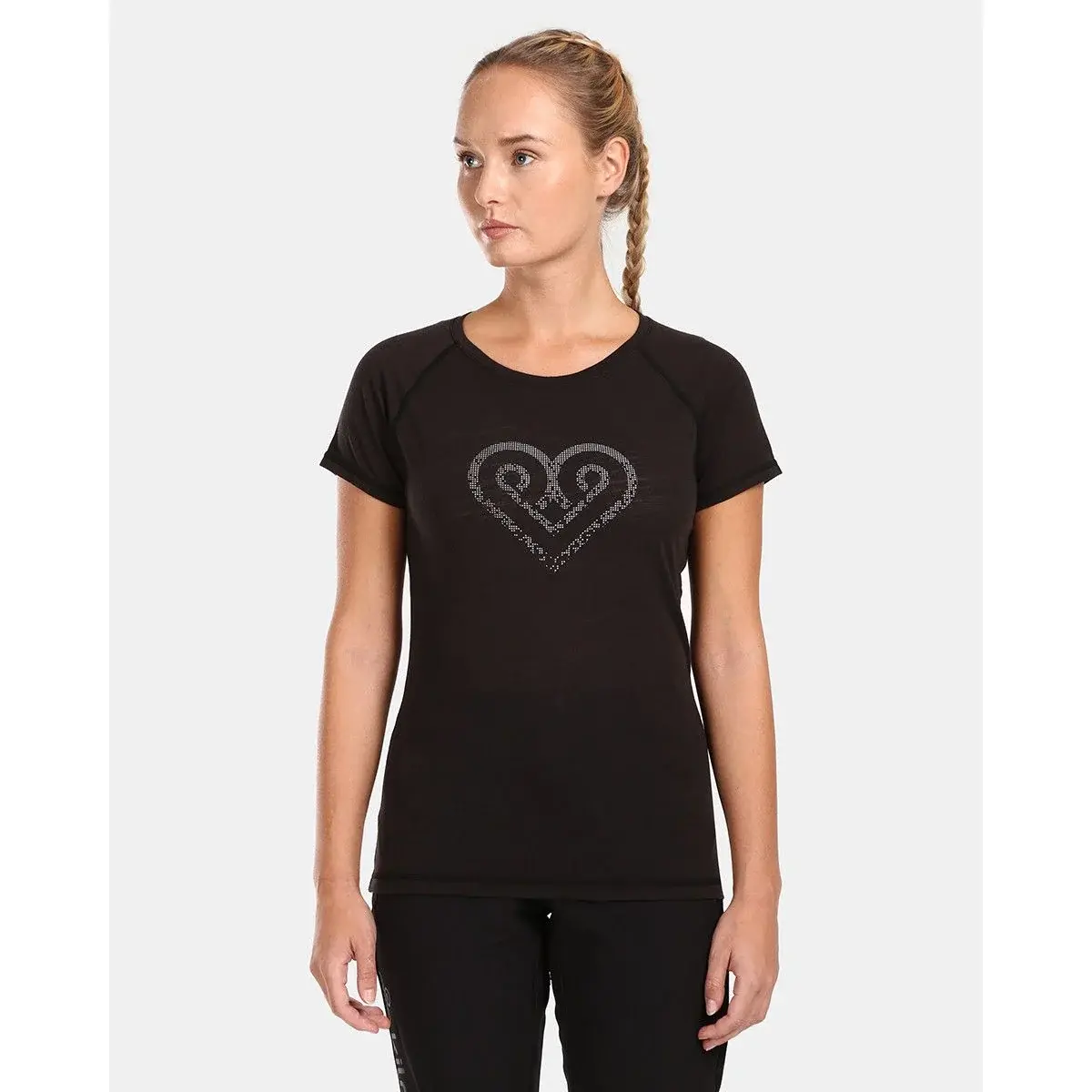 T-shirt de randonnée femme Kilpi Zarja-W noir