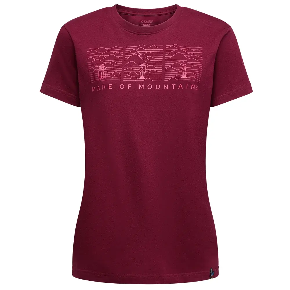 T-shirt femme La Sportiva MADE OF MOUNTAIN Women redwood/azalea
