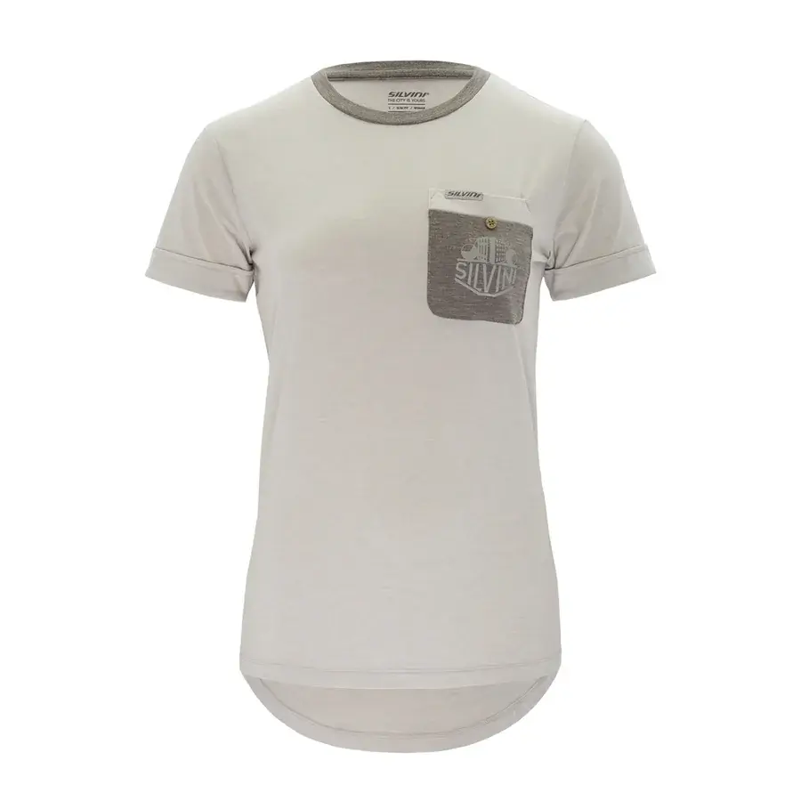 T-shirt femme Silvini Calvisia cloud-grey