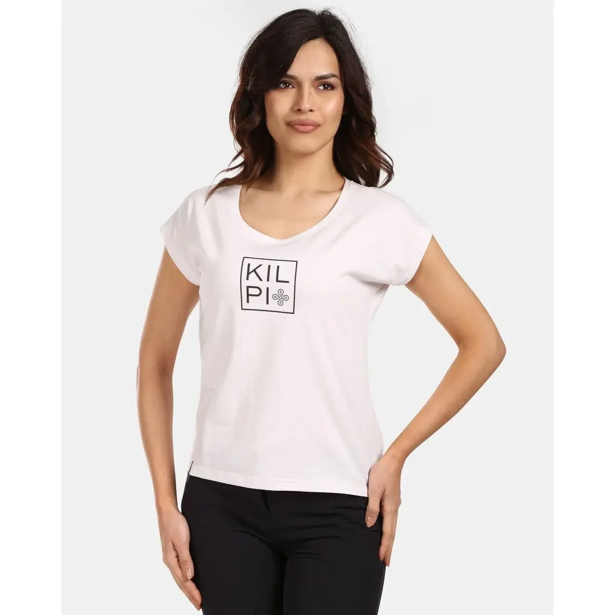 T-shirt en coton femme Kilpi ROANE-W blanc