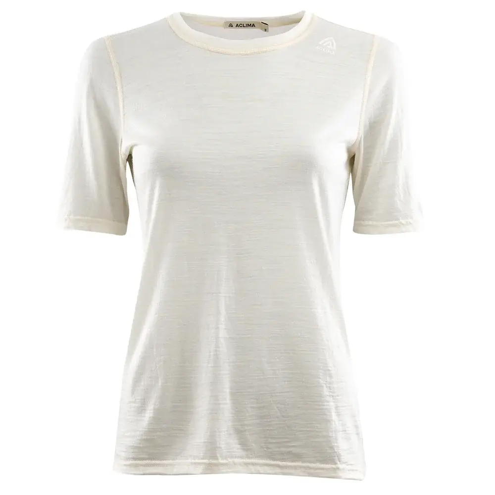 Aclima T-shirt femme Aclima LightWool Undershirt Tee nature