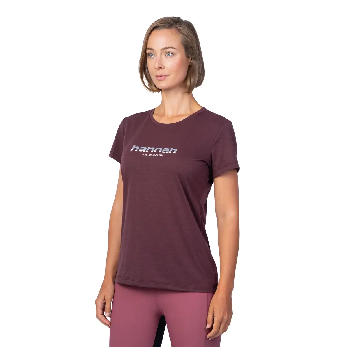 T-shirt femme Hannah Cordy red mahogany