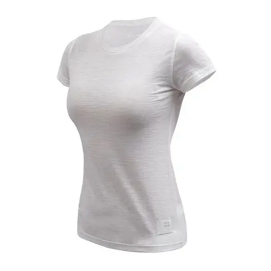 T-shirt manches courtes femme Sensor MERINO CORDURA blanc