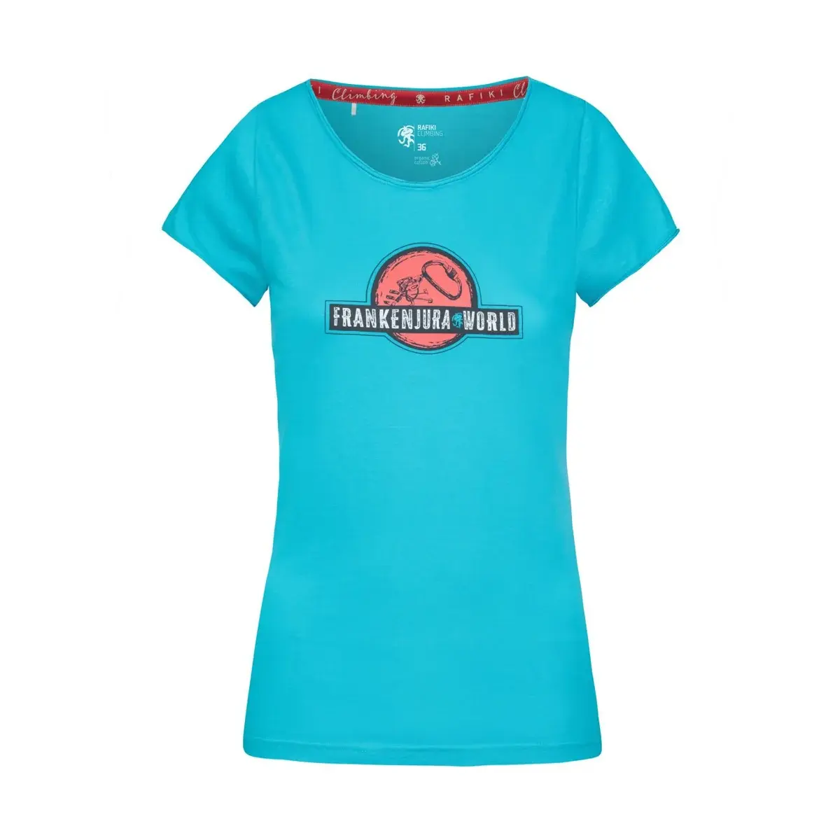 T-shirt femme Rafiki Jay peacock blue