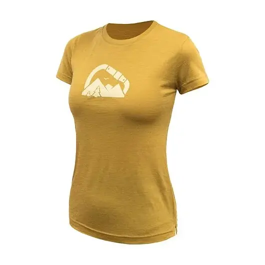 Sensor T-shirt manches courtes femme Sensor Merino Air Summit mustard