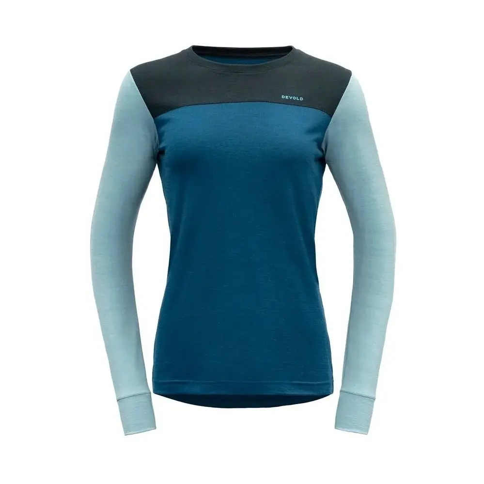 T-shirt en laine femme Devold merino 200 WMN flood/ink
