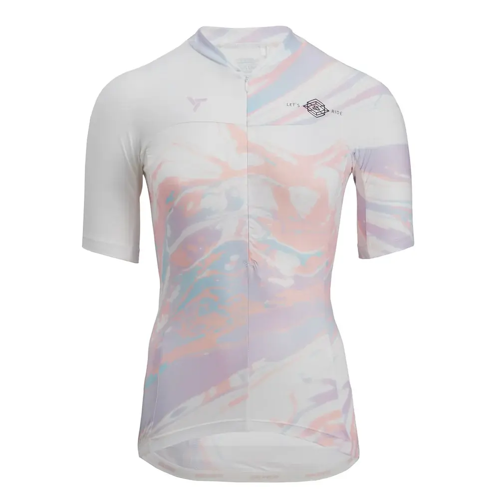Maillot vélo femme Silvini Catirina White/blush