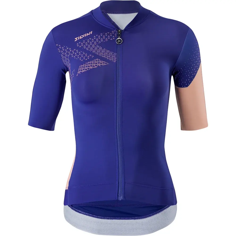 Maillot vélo femme Silvini Rosalia Navy coral