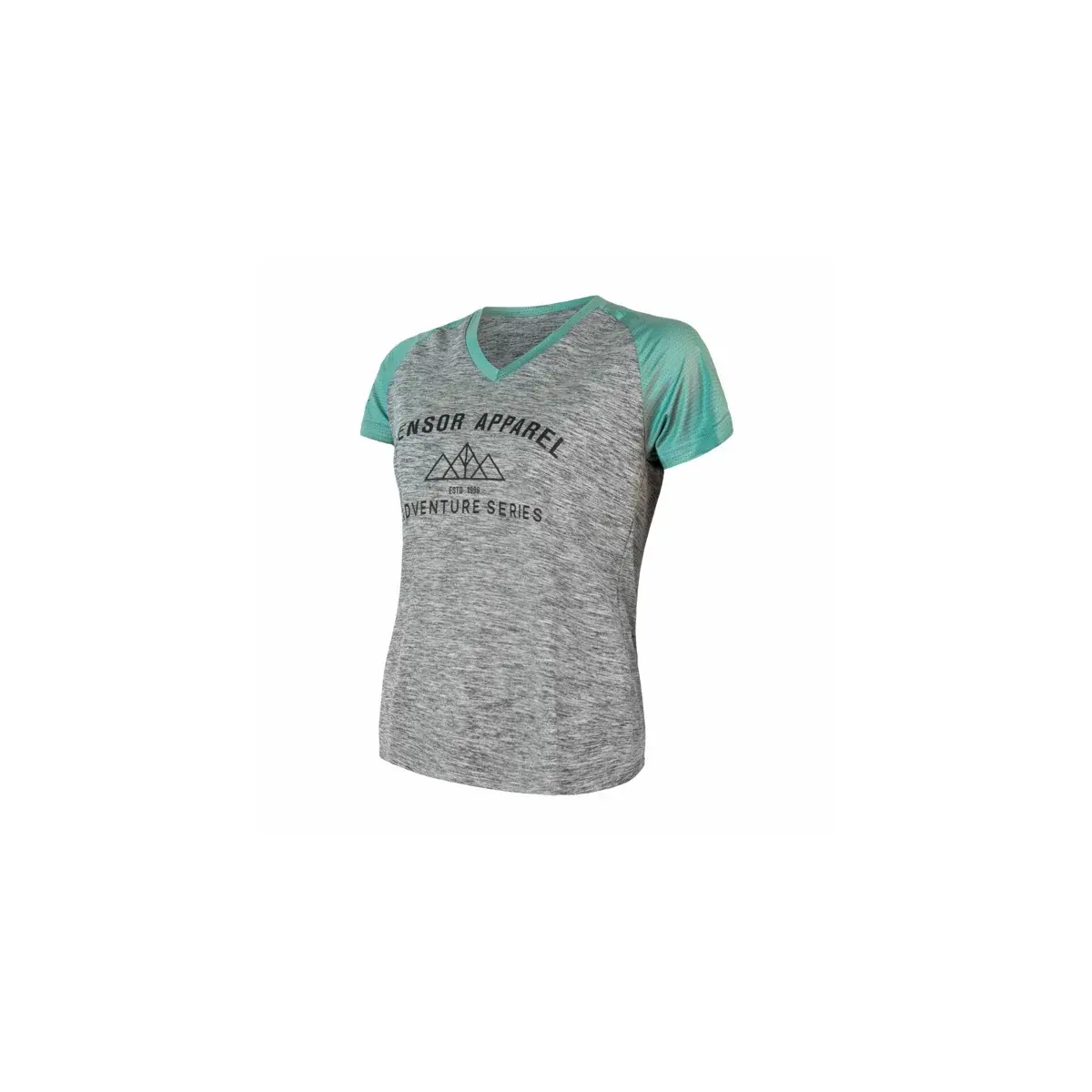 Maillot femme Sensor Cyklo Charger manches courtes gris/mint
