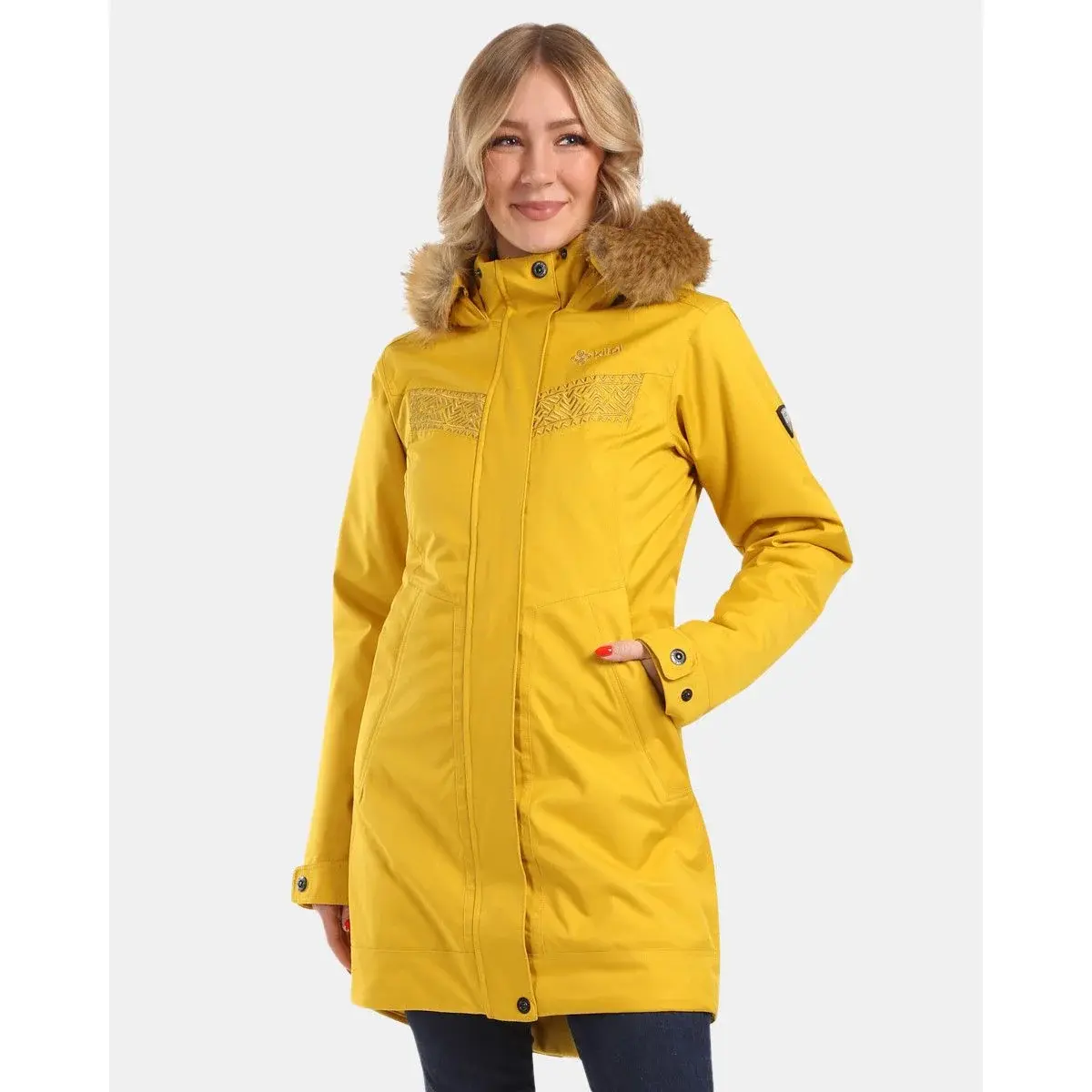 Manteau d'hiver femme Kilpi Peru-W or