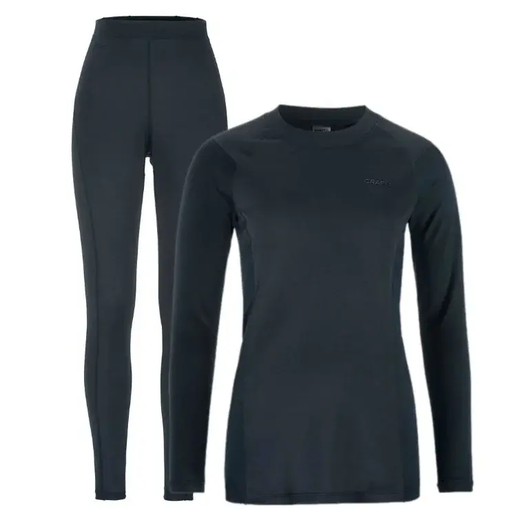 Craft Ensemble de sous-vêtements techniques femme Craft CORE Warm Baselayer bleu