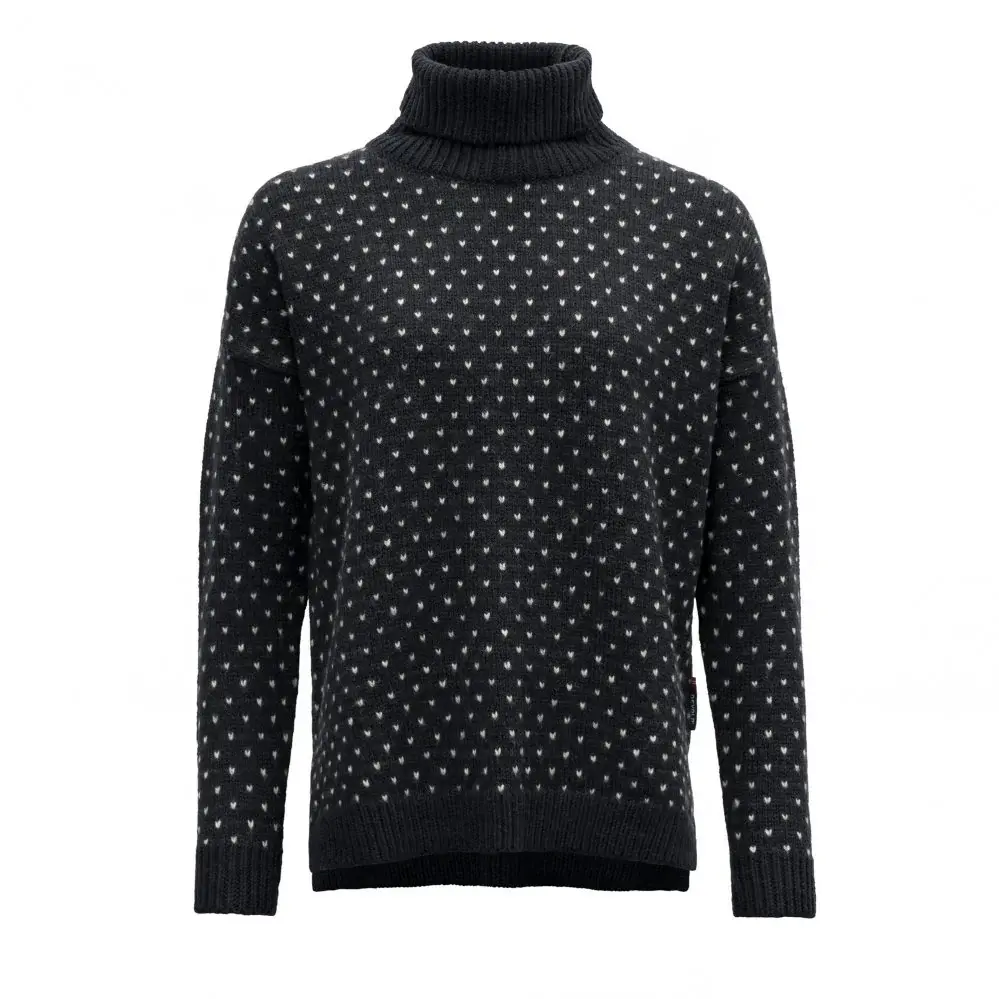 Pull femme Devold Sorisen Wool bleu