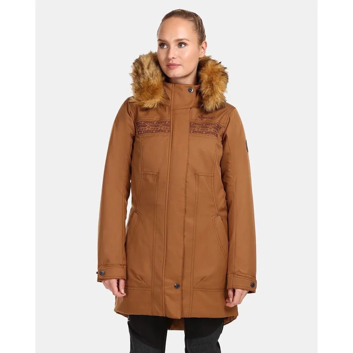 Kilpi Manteau d'hiver femme Kilpi Peru-W marron
