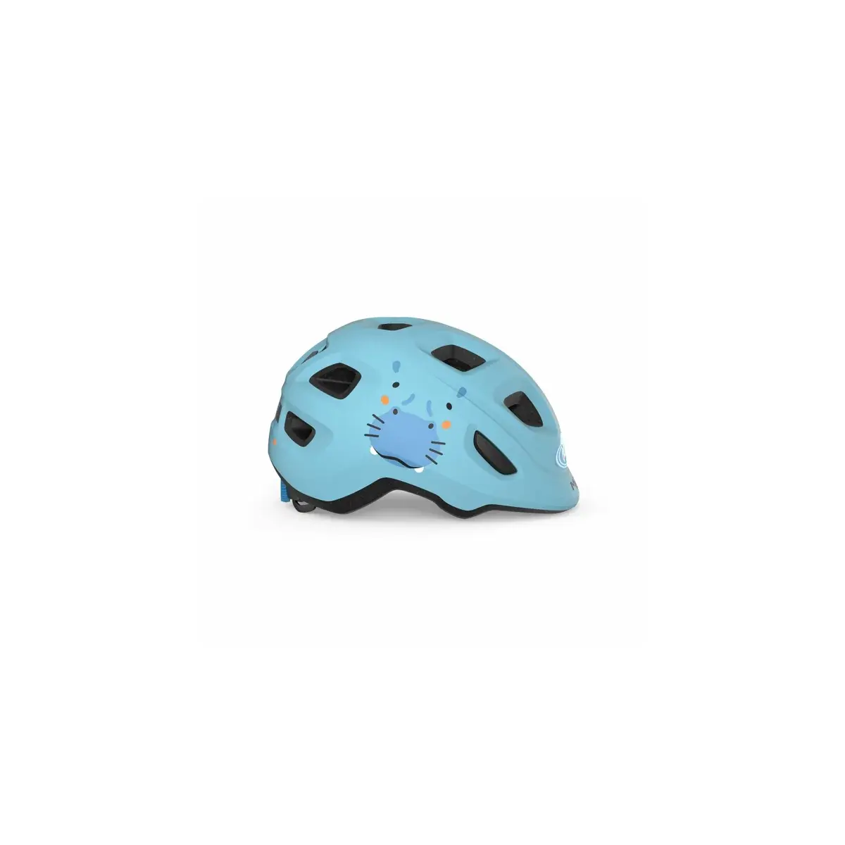 Casque vélo enfant MET Hooray pale bleu hippo