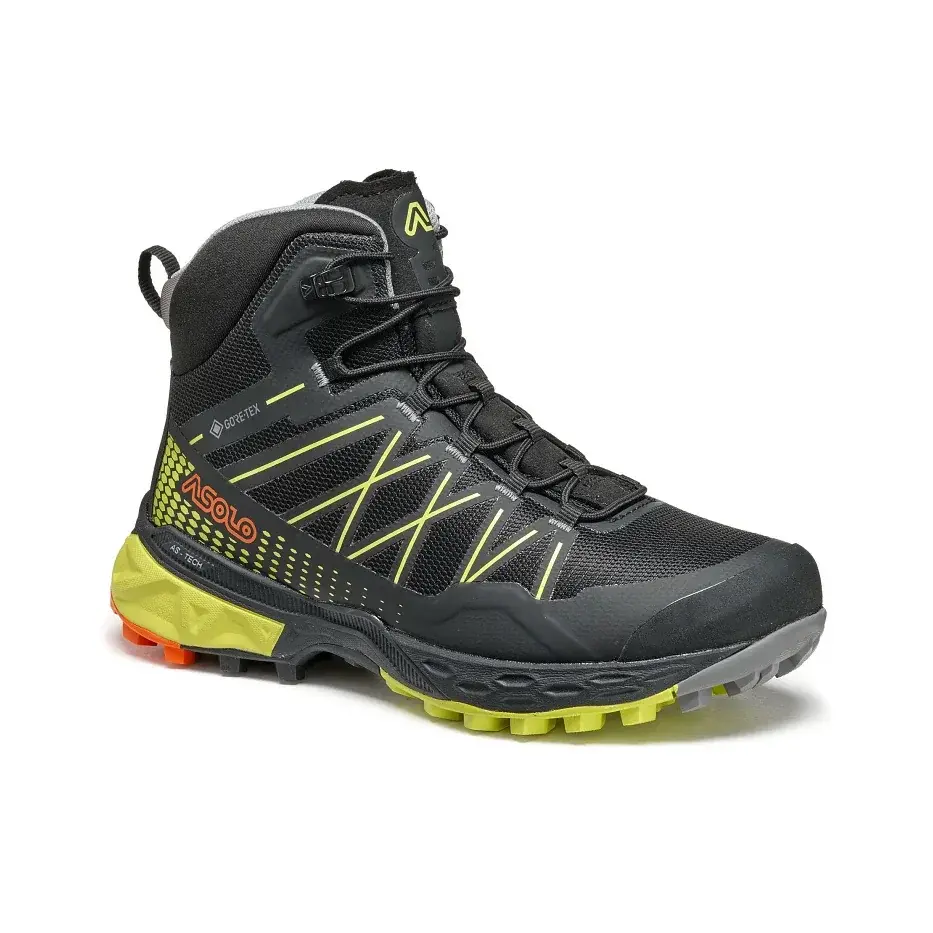 Asolo Chaussures montantes enfant Asolo Tahoe Mid JR GTX black/safety yellow/b056 37EU