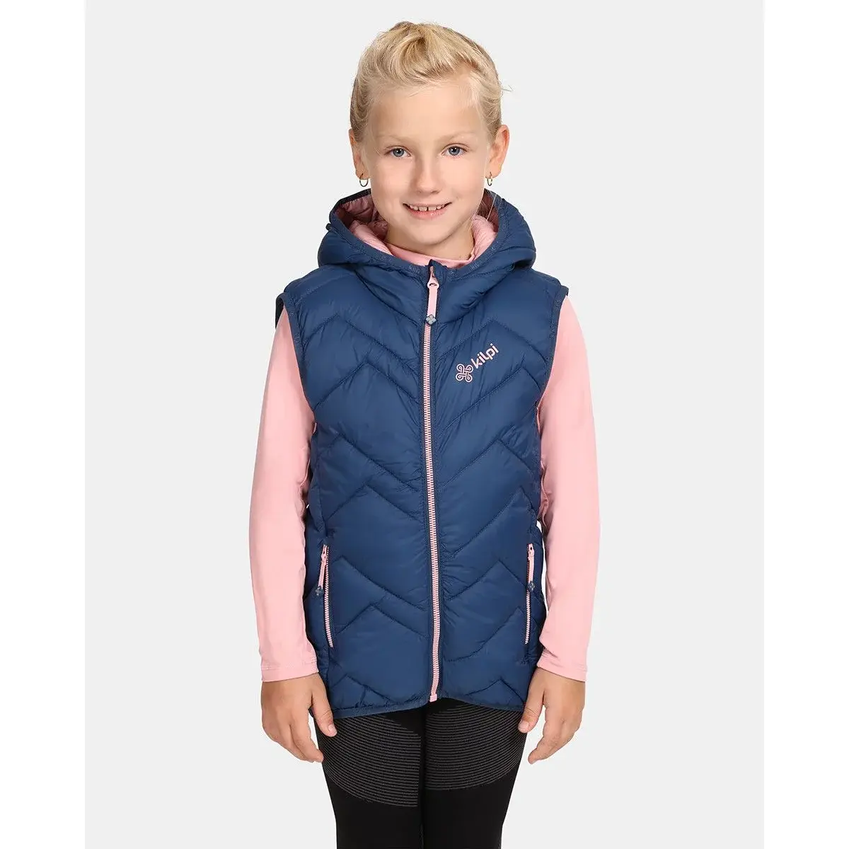 Kilpi Gilet sans manches de sport isolant enfant Kilpi Tomm-JG Bleu foncé