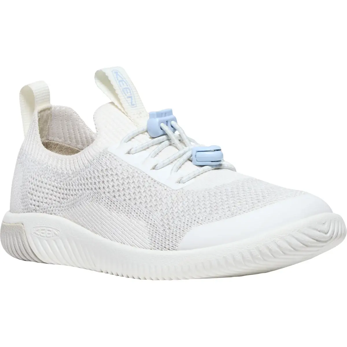 KEEN Chaussures barefoot enfant KEEN KNX Knit Lace Children/Youth star white/skyway