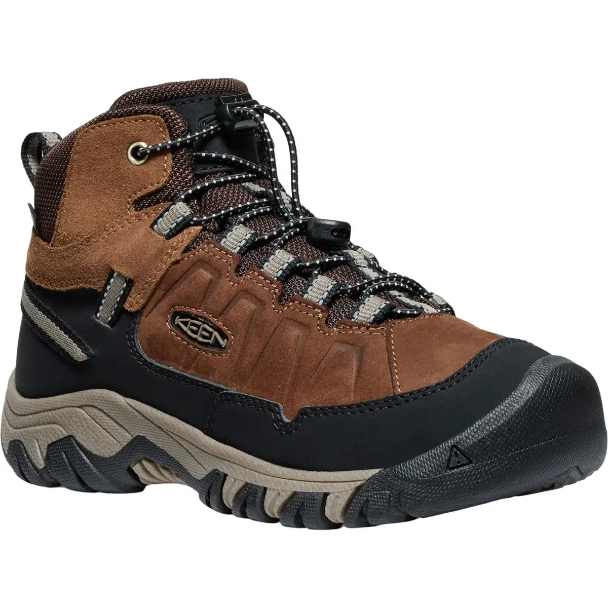 KEEN Chaussures de randonnée enfant KEEN Targhee IV Mid WP Youth bison/brindle