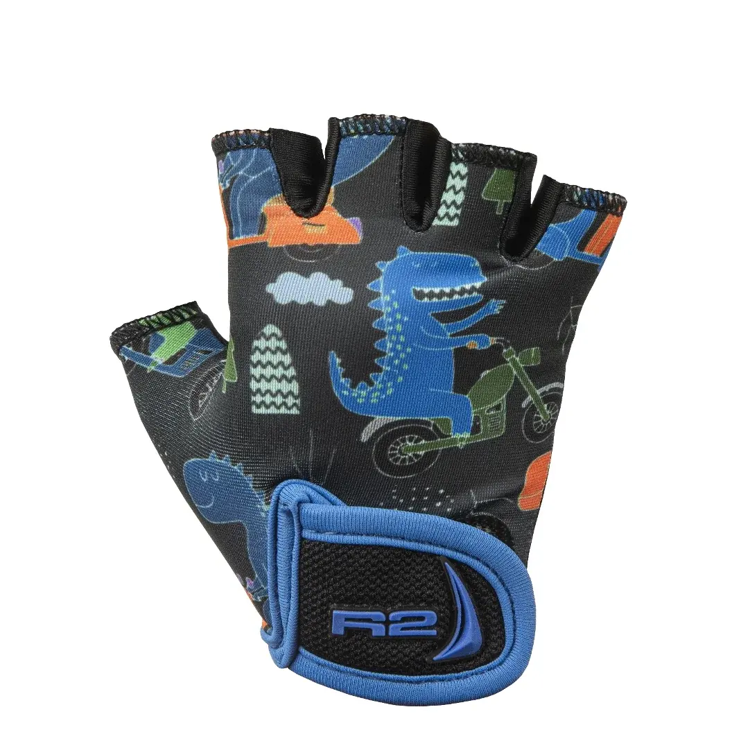 R2 Gants de vélo enfant R2 Voska noir, bleu