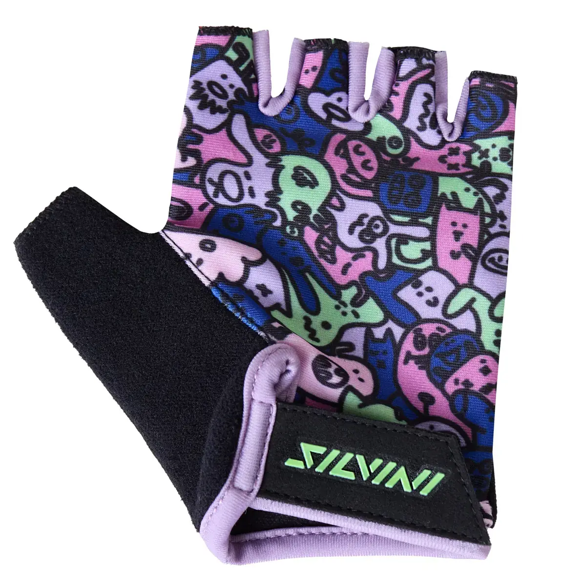 Silvini Gants de vélo enfant Silvini CA2425 Locri blush-green