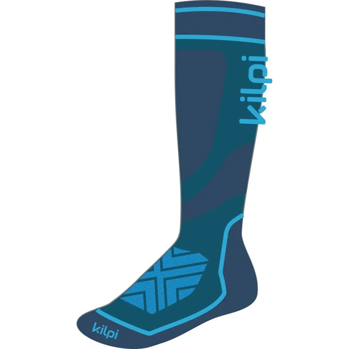 Kilpi Chaussettes de ski enfant Kilpi Anxo-J dark blue