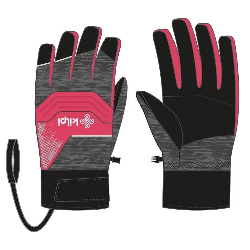 Kilpi Gants de ski enfant Kilpi Skimi-j rose